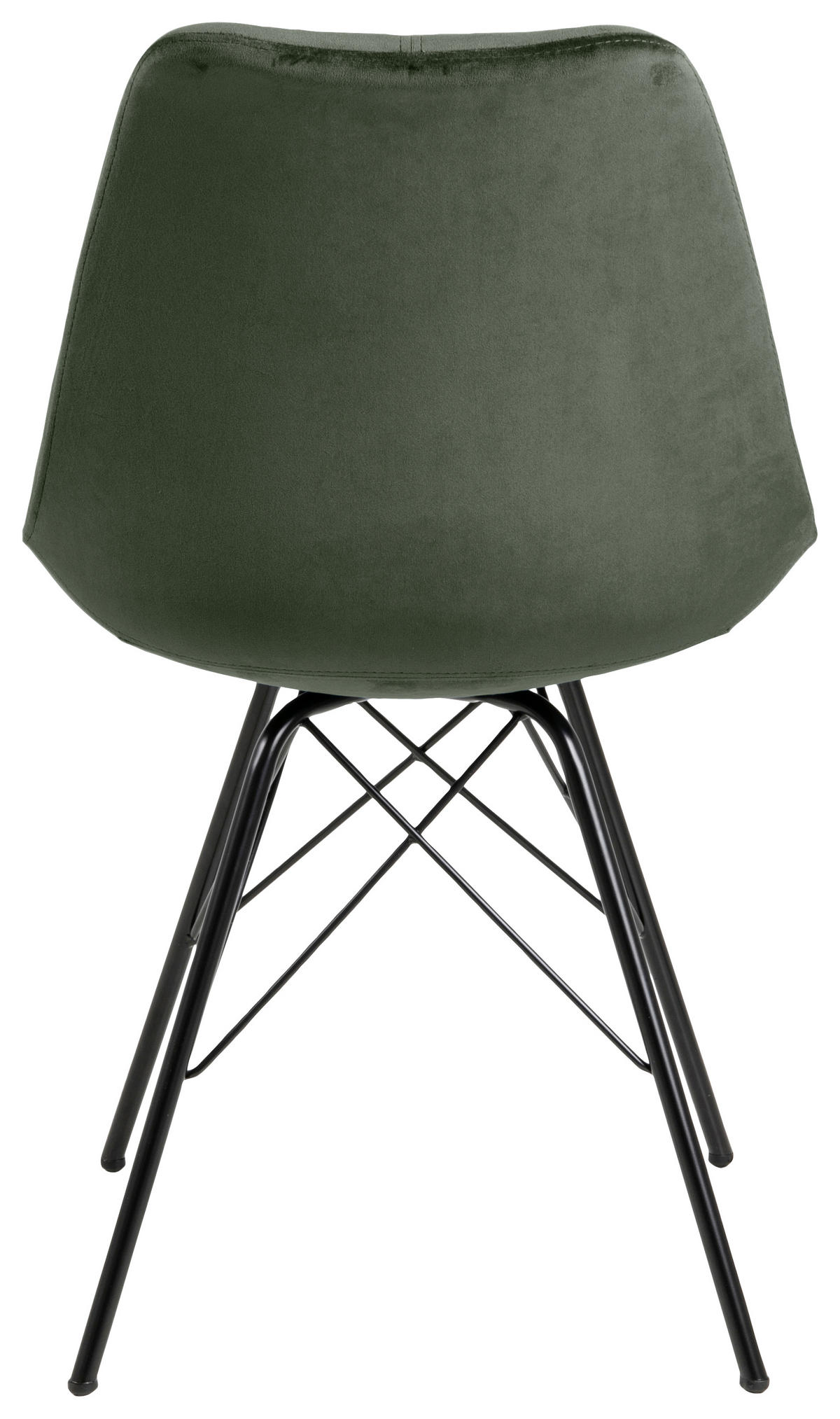 STOLICA  šumska zelena  tekstil, metal      - šumska zelena/crna, Trend, tekstil/metal (48,5/85,5/54cm) - Carryhome