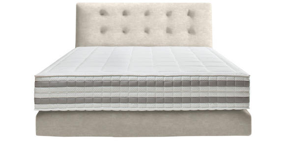 BOXSPRINGBETT 160/200 cm  in Creme  - Creme, KONVENTIONELL, Holz/Textil (160/200cm) - Dieter Knoll