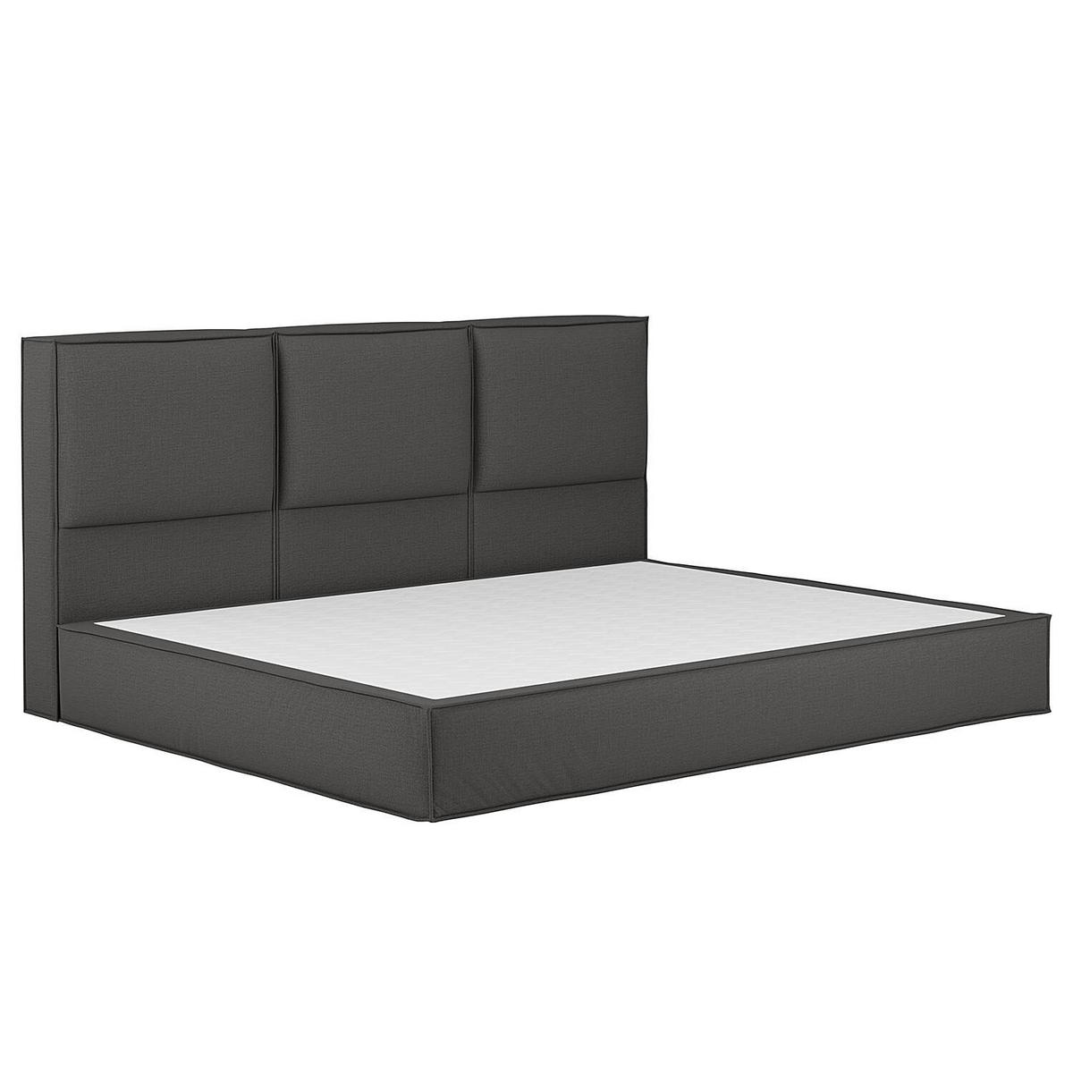 BOXSPRINGBETT 270/200 cm  in Anthrazit  - Anthrazit, Design, Textil (270/200cm) - home24