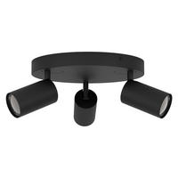 DECKENSTRAHLER Telimbela 25/25/9,7 cm  - Schwarz, Design, Metall (25/25/9,7cm) - Connect Z