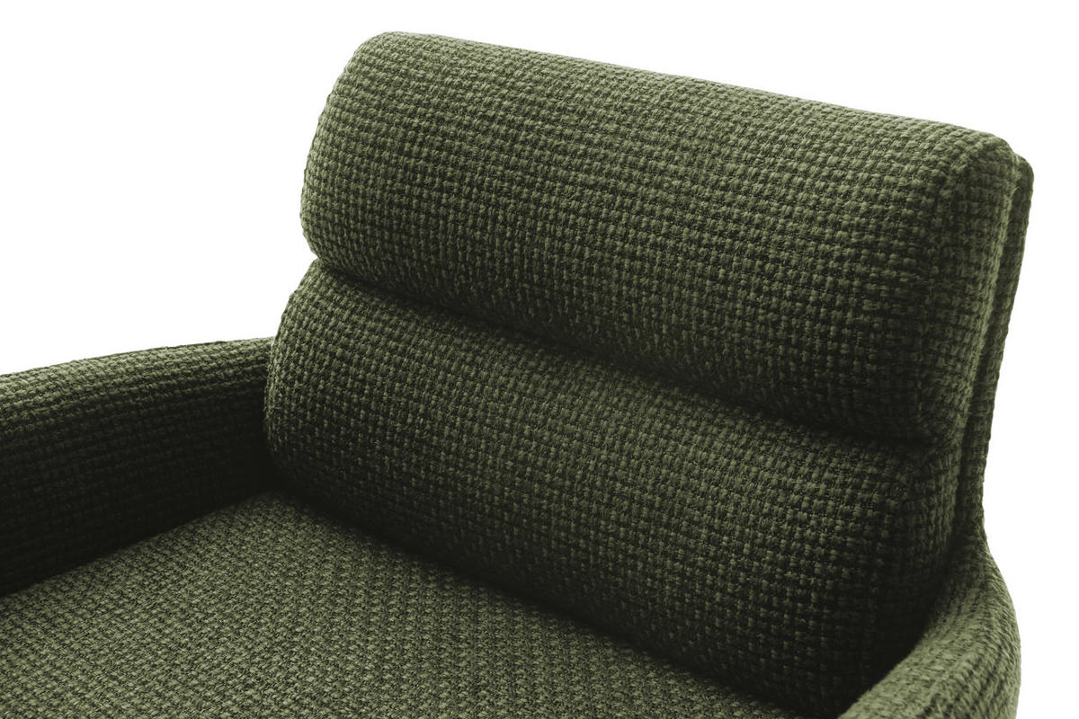 BARHOCKER in Metall, Textil Edelstahlfarben, Olivgrün  - Edelstahlfarben/Olivgrün, Design, Textil/Metall (54/84/52cm) - Dieter Knoll