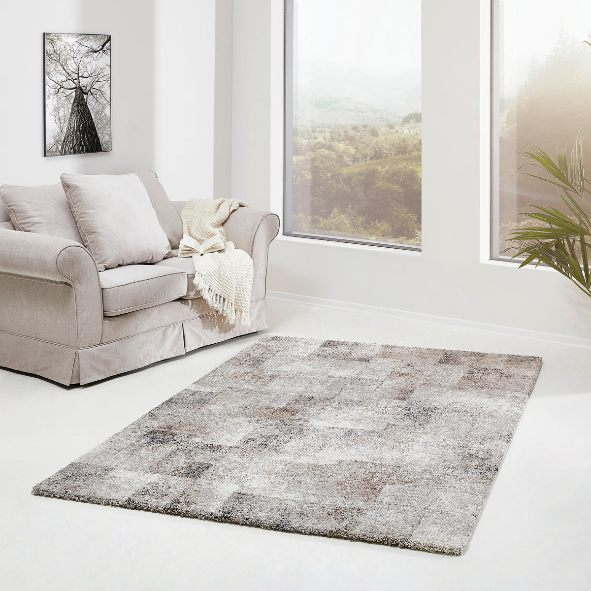 WEBTEPPICH 133/195 cm Grau  - Grau, Design, Textil (133/195cm)