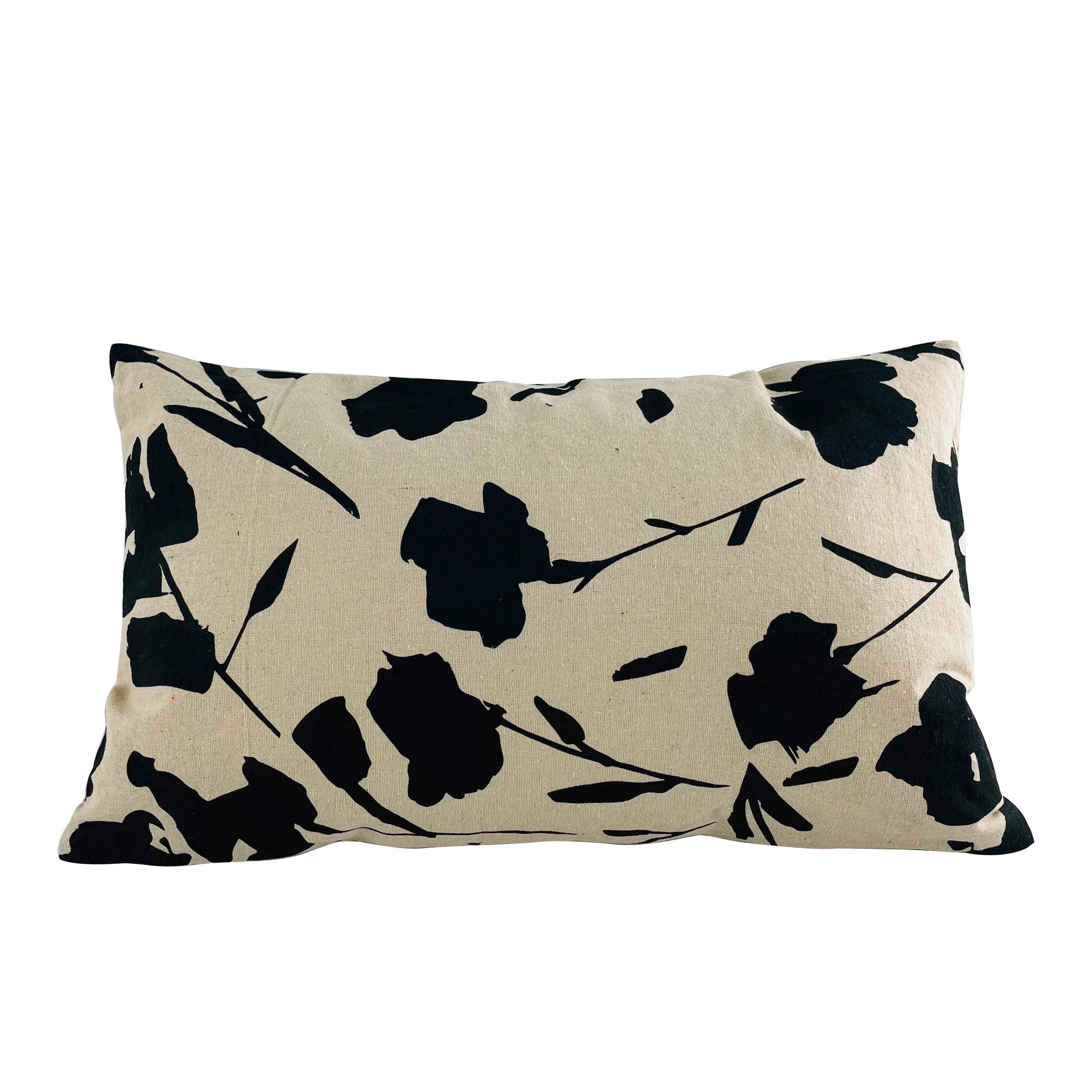 DÍSZPÁRNA 30/50 cm  - Bézs/Fekete, Natur, Textil (30/50cm) - Ambia Home