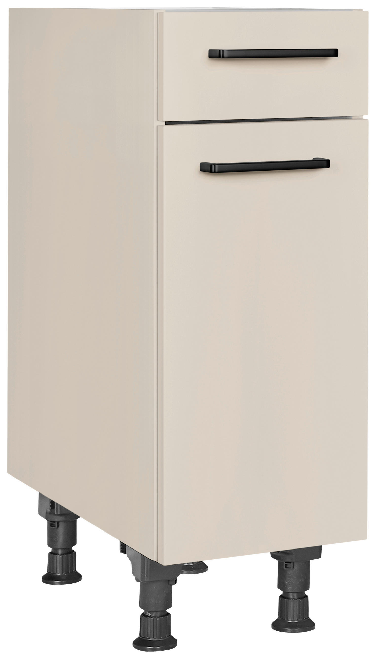 SCHUBKASTENUNTERSCHRANK 30/87/56 cm  in Sandfarben  - Sandfarben/Schwarz, MODERN, Holzwerkstoff/Metall (30/87/56cm) - Nobilia