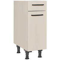 SCHUBKASTENUNTERSCHRANK 30/87/56 cm  in Sandfarben  - Sandfarben/Schwarz, MODERN, Holzwerkstoff/Metall (30/87/56cm) - Nobilia