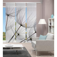 FLÄCHENVORHANG in Grau transparent  - Grau, Design, Textil (60/255cm) - Novel