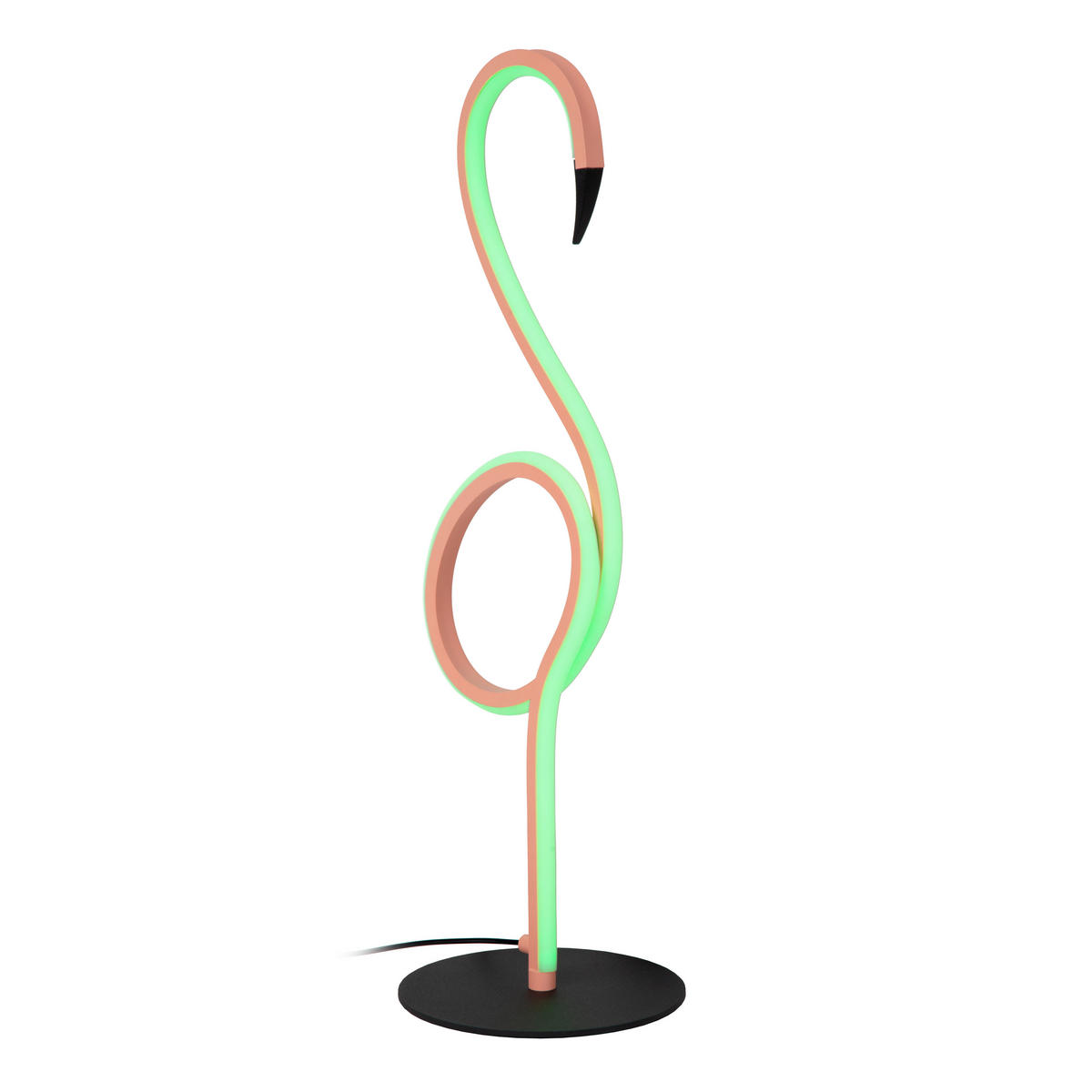 LED-TISCHLEUCHTE FLAMINGO 15/18.1/49.5 cm   - Schwarz, LIFESTYLE, Metall (15/18.1/49.5cm) - Lucide