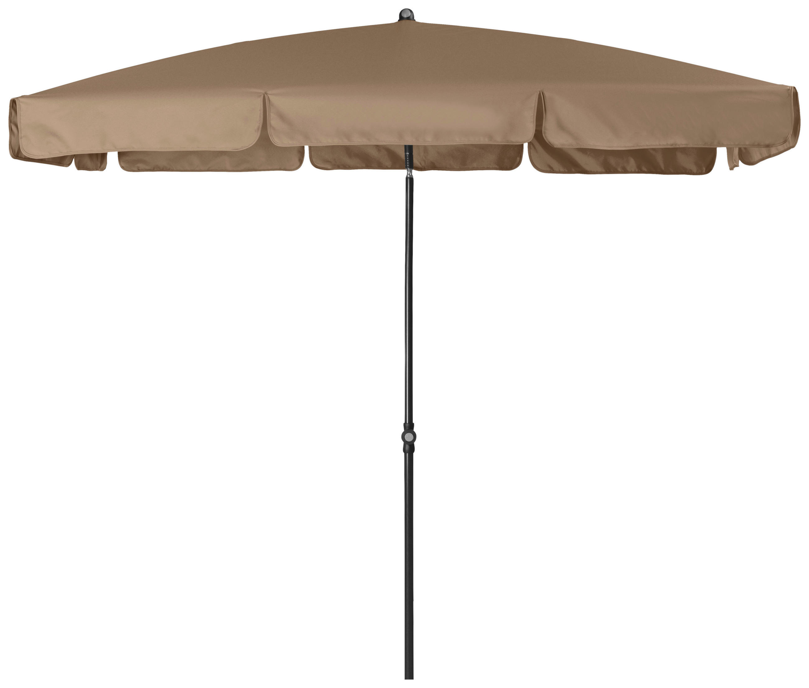 SONNENSCHIRM 120x225 cm Greige  - Greige/Anthrazit, Basics, Textil/Metall (120/225cm) - Doppler