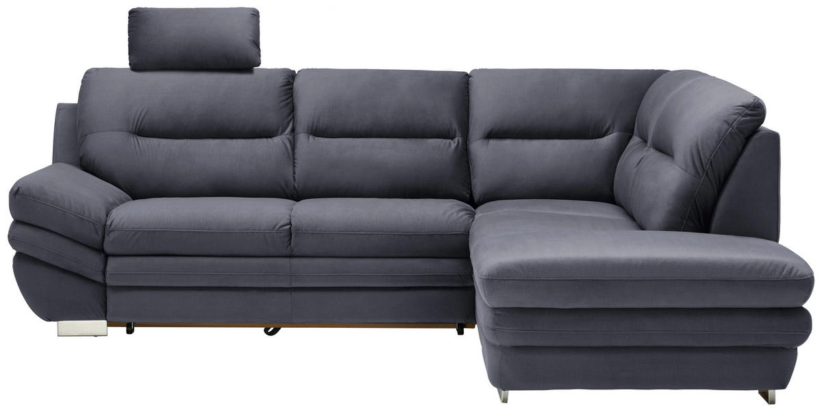 GARNITURA ZA DNEVNU SOBU antracit  - boja hroma/antracit, Dizajnerski, tekstil (270/92/166cm) - Stylife