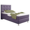 BOXSPRINGBETT 90/200 cm  in Lila  - Lila/Silberfarben, KONVENTIONELL, Textil/Metall (90/200cm) - MID.YOU