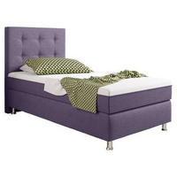 BOXSPRINGBETT 90/200 cm  in Lila  - Lila/Silberfarben, KONVENTIONELL, Textil/Metall (90/200cm) - MID.YOU
