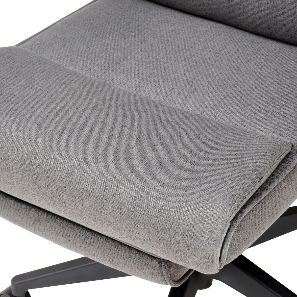 CHEFSESSEL  in Webstoff Dunkelgrau  - Dunkelgrau/Schwarz, MODERN, Kunststoff/Textil (62/112-122/65cm) - MID.YOU