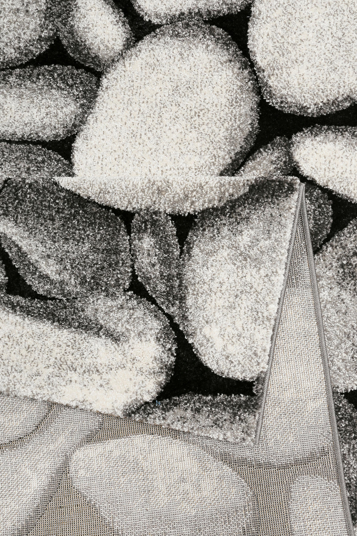 WEBTEPPICH 80/150 cm Stony Island Grau, Schwarz, Silberfarben  - Silberfarben/Schwarz, Design, Textil (80/150cm) - WECON HOME