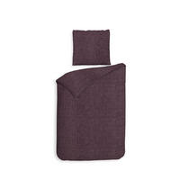 BETTWÄSCHE 2-teilig Franela Flanell 155/220 cm  - Brombeere, Basics, Textil (155/220cm) - Heckettlane