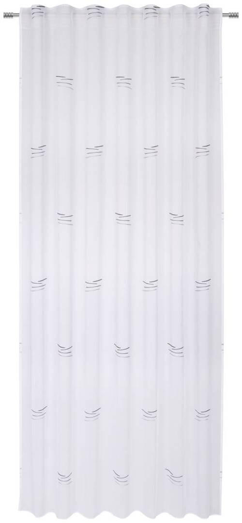 GOTOVA ZAVJESA siva, bijela  140/245 cm  - bijela/siva, Konvencionalno, tekstil (140/245cm) - Esposa