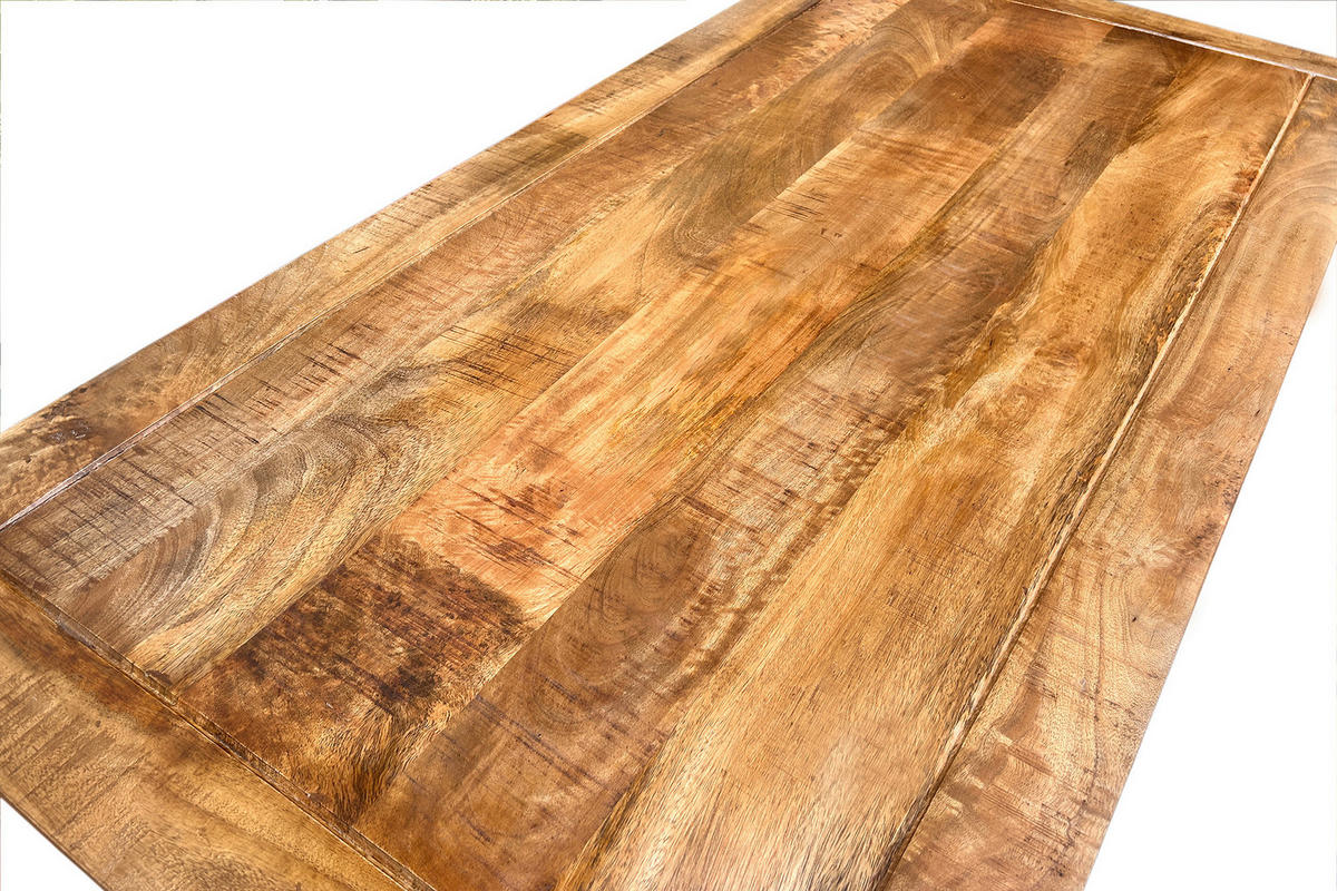 ESSTISCH Echtholz, Nachbildung  Holz, Holzwerkstoff rechteckig Weiß, Honig  - Weiß/Honig, KONVENTIONELL, Holz/Holzwerkstoff (140/76/70cm) - MID.YOU