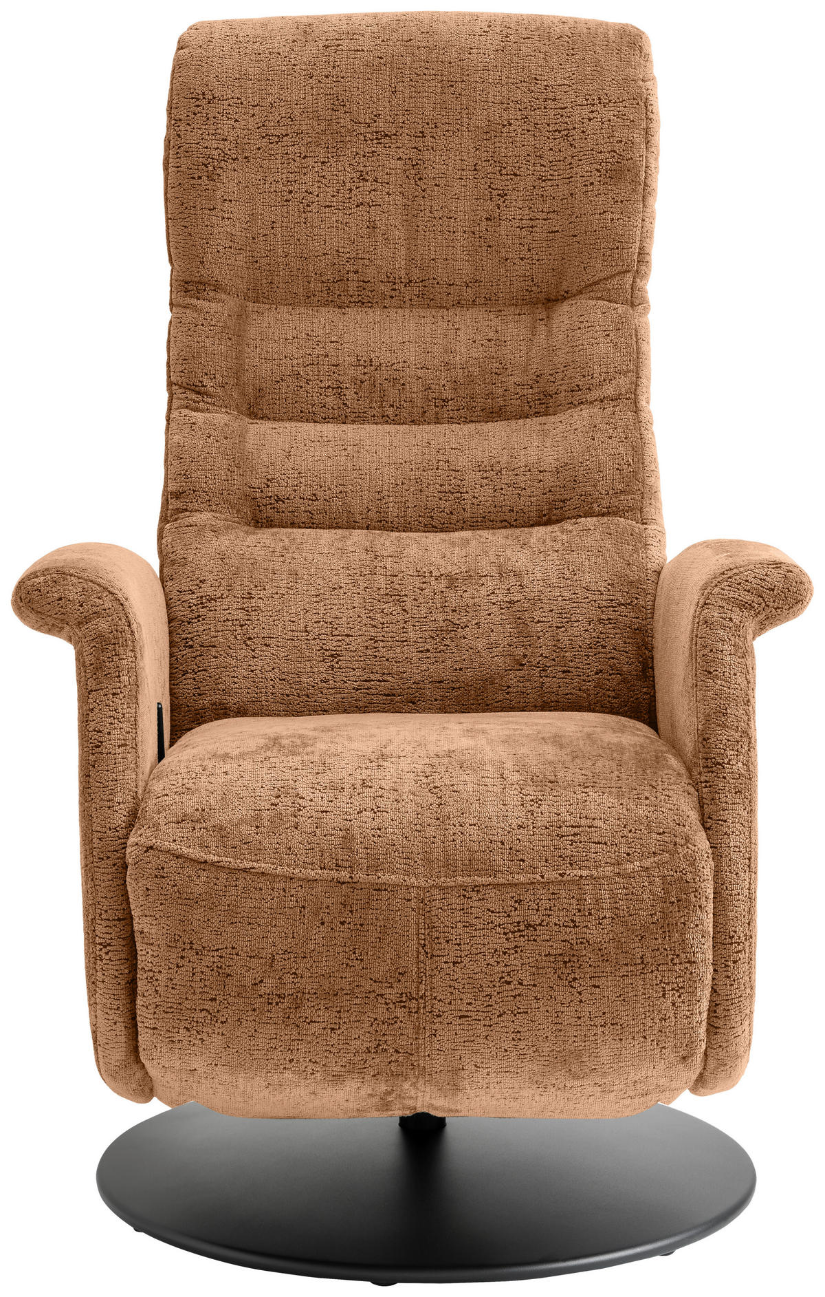 RELAXSESSEL LATINA Kopfteilverstellung, Fußteilverstellung, Rücken echt    - Koralle/Schwarz, MODERN, Textil/Metall (72/118/85-165cm) - Livetastic