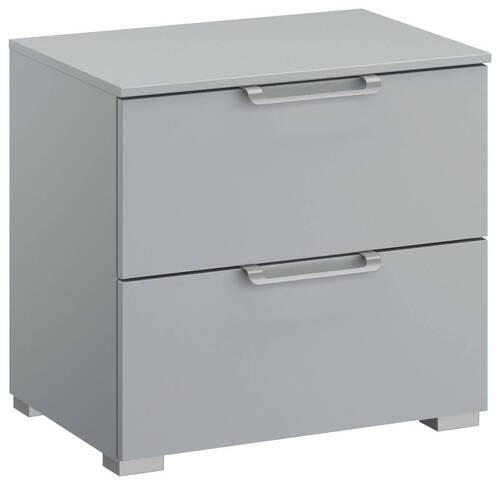 NACHTSCHRANK 50/49/42 cm  - Silberfarben/Hellgrau, Design, Holzwerkstoff/Kunststoff (50/49/42cm) - Novel