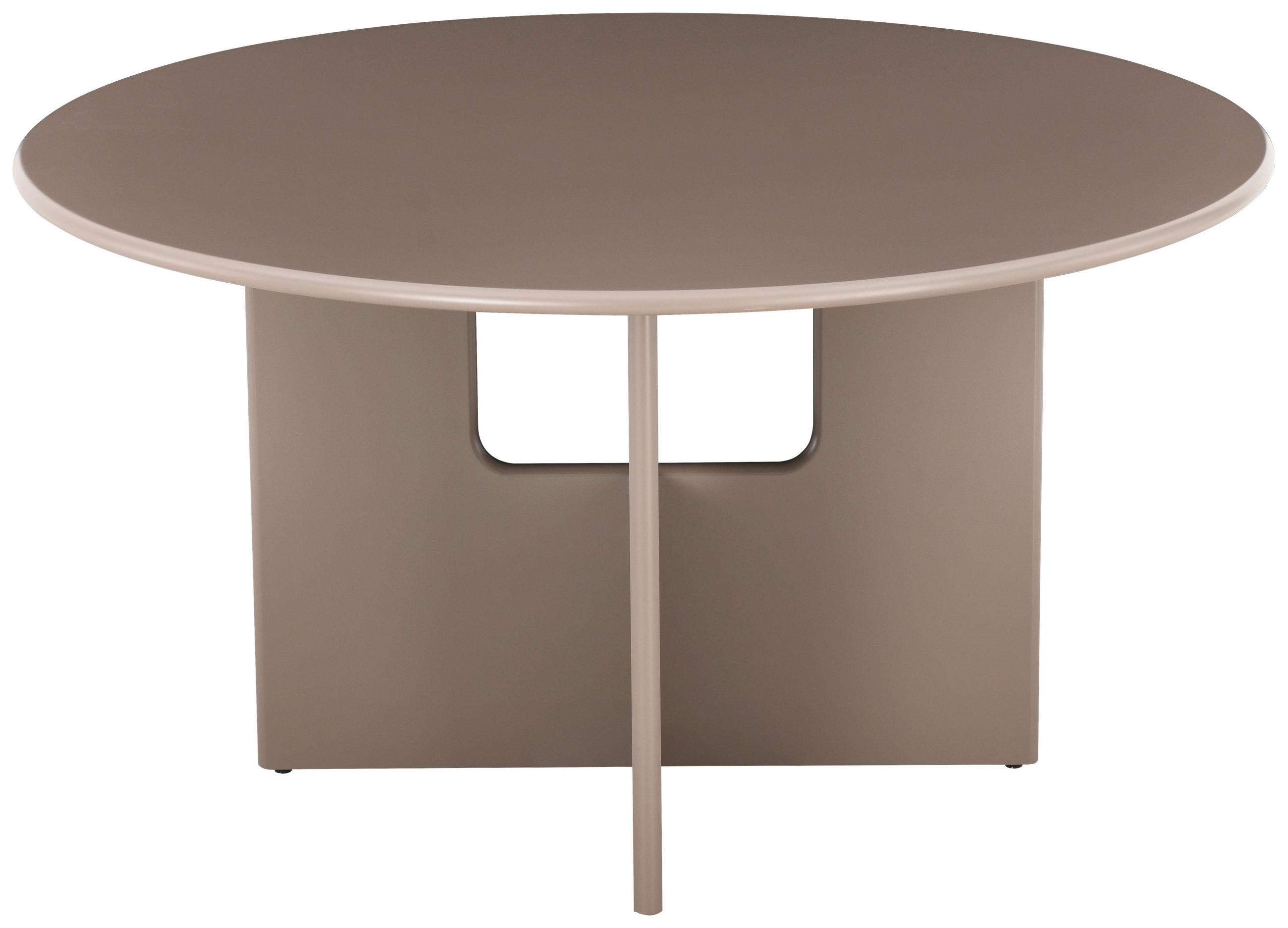 ESSTISCH 140/140/75 cm Nachbildung  Holzwerkstoff rund Braun  - Braun, MODERN, Holzwerkstoff (140/140/75cm) - Livetastic