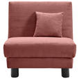 SCHLAFSESSEL Cord Rot    - Rot/Schwarz, Design, Textil/Metall (85/85/100cm) - Carryhome
