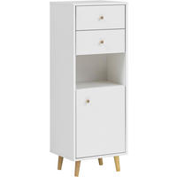 HIGHBOARD BJARNE, 40,3/113,4/33,1 cm, 2 Schublade(n)  - Eichefarben/Weiß, MODERN, Holz/Holzwerkstoff (40,3/113,4/33,1cm) - Stylife