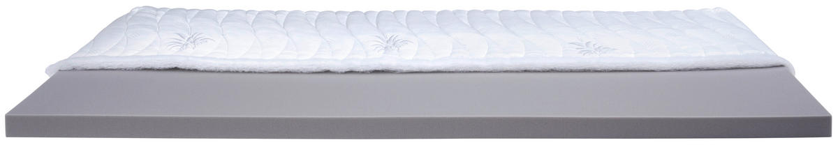 TOPPER 90/200 cm Höhe ca. 8 cm  - Weiß, KONVENTIONELL, Textil (90/200cm) - Sleeptex