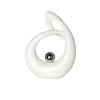 SKULPTUR - Weiß, Basics, Keramik (17/22cm)