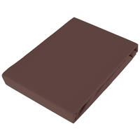 SPANNBETTTUCH FLORENTANO Jersey  - Dunkelbraun, Basics, Textil (180/200cm) - Bio:Vio