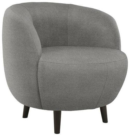 SESSEL in Webstoff Graubraun  - Graubraun/Schwarz, Design, Holz/Textil (72/72/76cm) - LOOKS by W.Joop