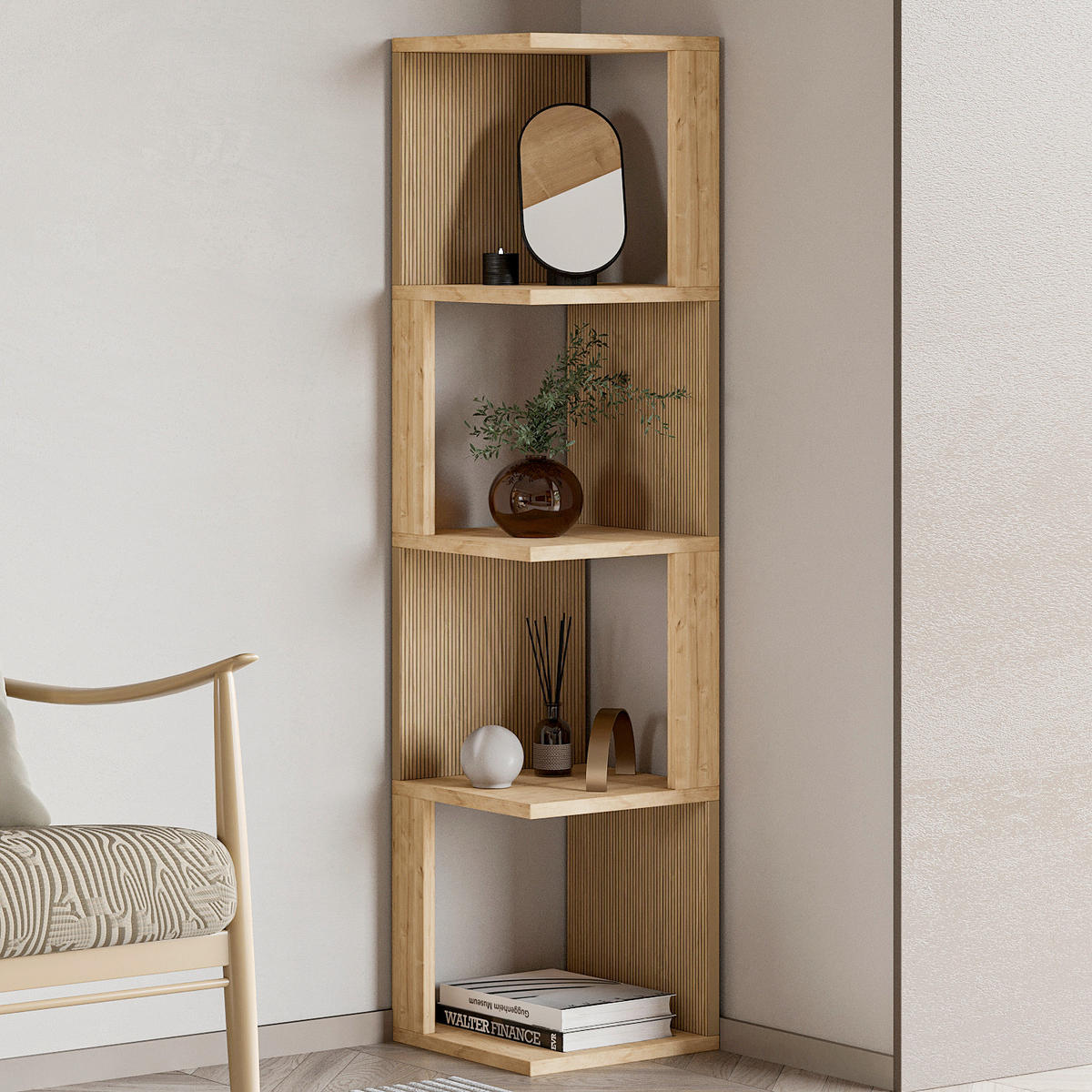 HYLLA i 30/128/30 cm ekfärgad  - ekfärgad, Design, trämaterial (30/128/30cm) - Livetastic