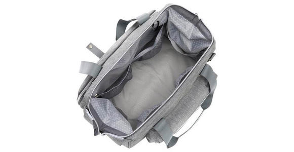 WICKELTASCHE - Hellgrau, Basics, Textil (40/24/32cm) - My Baby Lou
