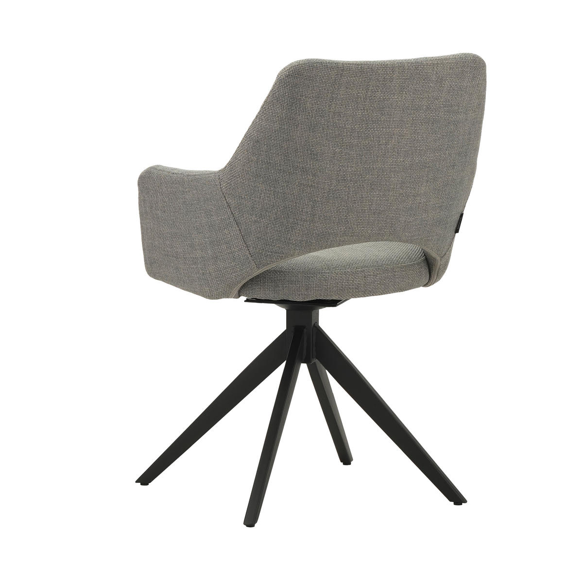 STOLIČKA, 54,5/85/61,5 cm - čierna/sivá, Modern, kov/textil (54,5/85/61,5cm) - MID.YOU