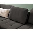 ECKSOFA in Chenille Graubraun  - Graubraun/Schwarz, Natur, Textil/Metall (233/288cm) - Valnatura