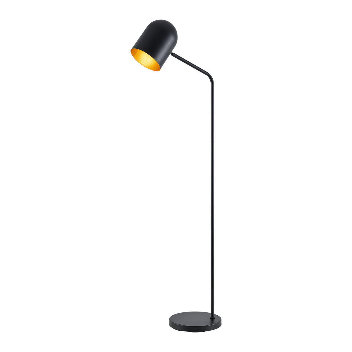 STEHLEUCHTE Aria 25/140 cm   - Goldfarben/Schwarz, Design, Metall (25/140cm) - Novel