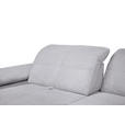 ECKSOFA in Cord Hellgrau  - Hellgrau/Schwarz, Design, Textil/Metall (242/313cm) - Xora