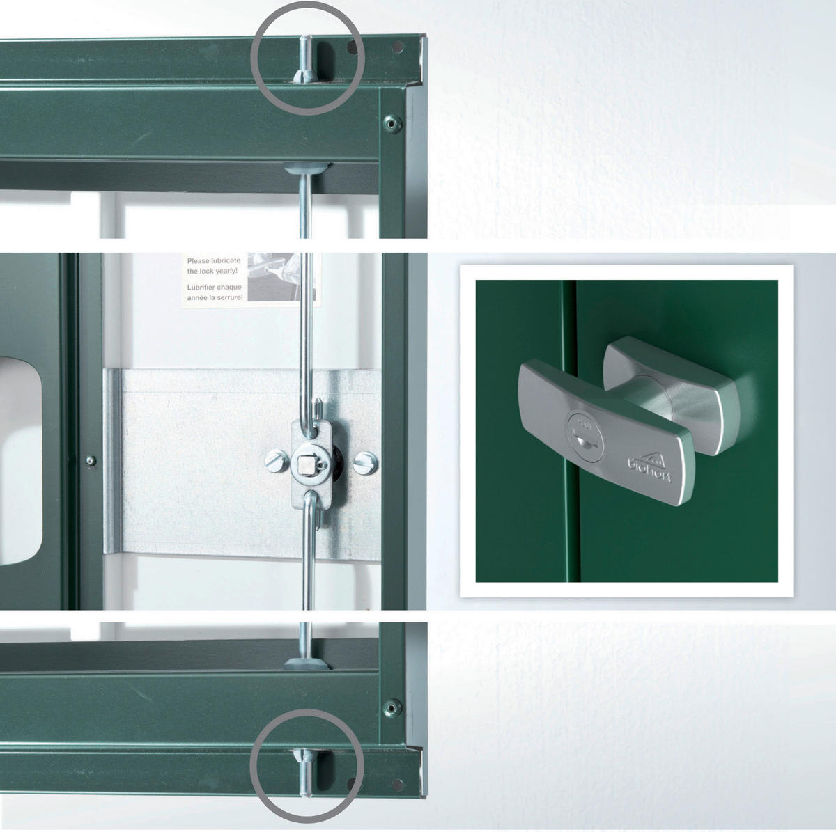 GERÄTEHAUS 172/196/84 cm  - Dunkelgrau, Basics, Metall (172/196/84cm) - Biohort