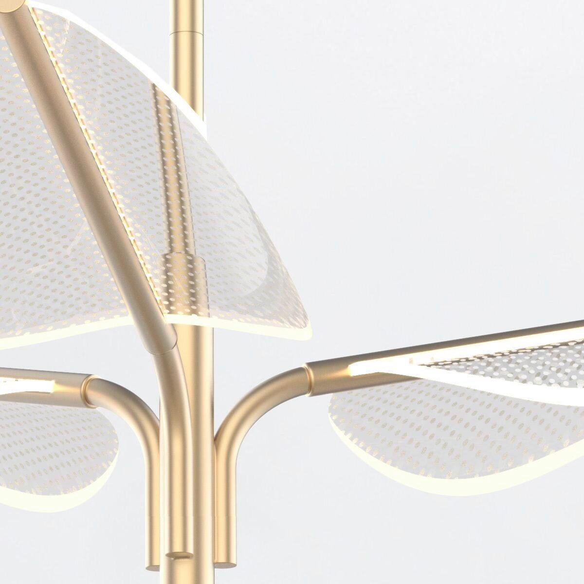 LED-KRONLEUCHTER Alora 44,5/78,7 cm   - Messingfarben, KONVENTIONELL, Kunststoff/Metall (44,5/78,7cm) - Elstead Lighting