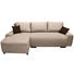 WOHNLANDSCHAFT in Textil Beige - Beige/Dunkelbraun, Design, Kunststoff/Textil (133/240cm) - Ti`me WOHNLANDSCHAFT in Textil Beige - Beige/Dunkelbraun, Design, Kunststoff/Textil (133/240cm) - Ti`me