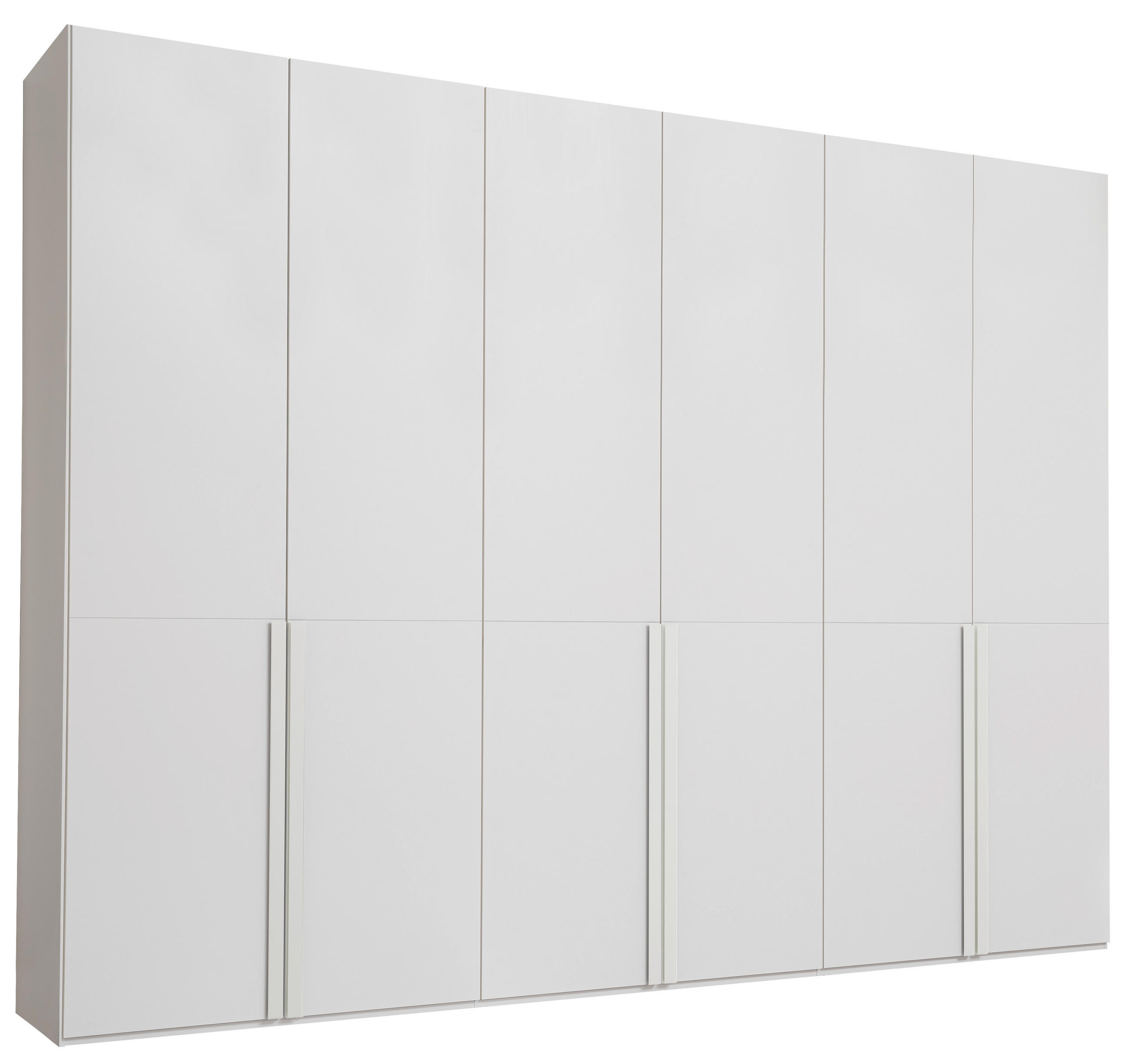 DREHTÜRENSCHRANK 302/222,9/59,5 cm 6-türig Weiß  - Weiß, Design, Holzwerkstoff/Metall (302/222,9/59,5cm) - Schöner Wohnen