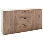 SIDEBOARD Anthrazit, Eichefarben  180/92/44 cm  - Eichefarben/Anthrazit, KONVENTIONELL, Holzwerkstoff/Metall (180/92/44cm) - Cantus