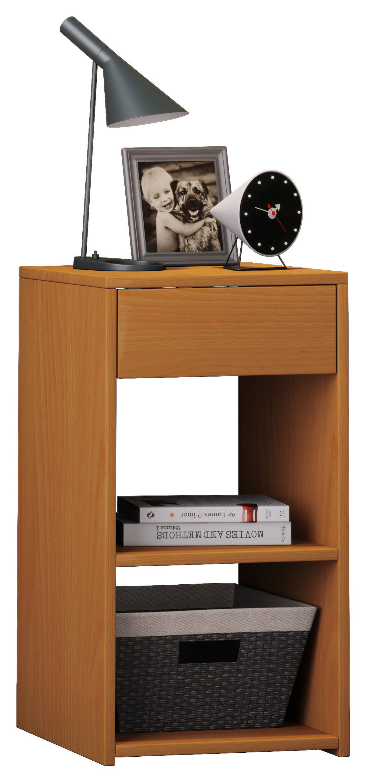 SÄNGBORD i bokfärgad  - bokfärgad, Klassisk, trämaterial (35/65/35cm) - MID.YOU