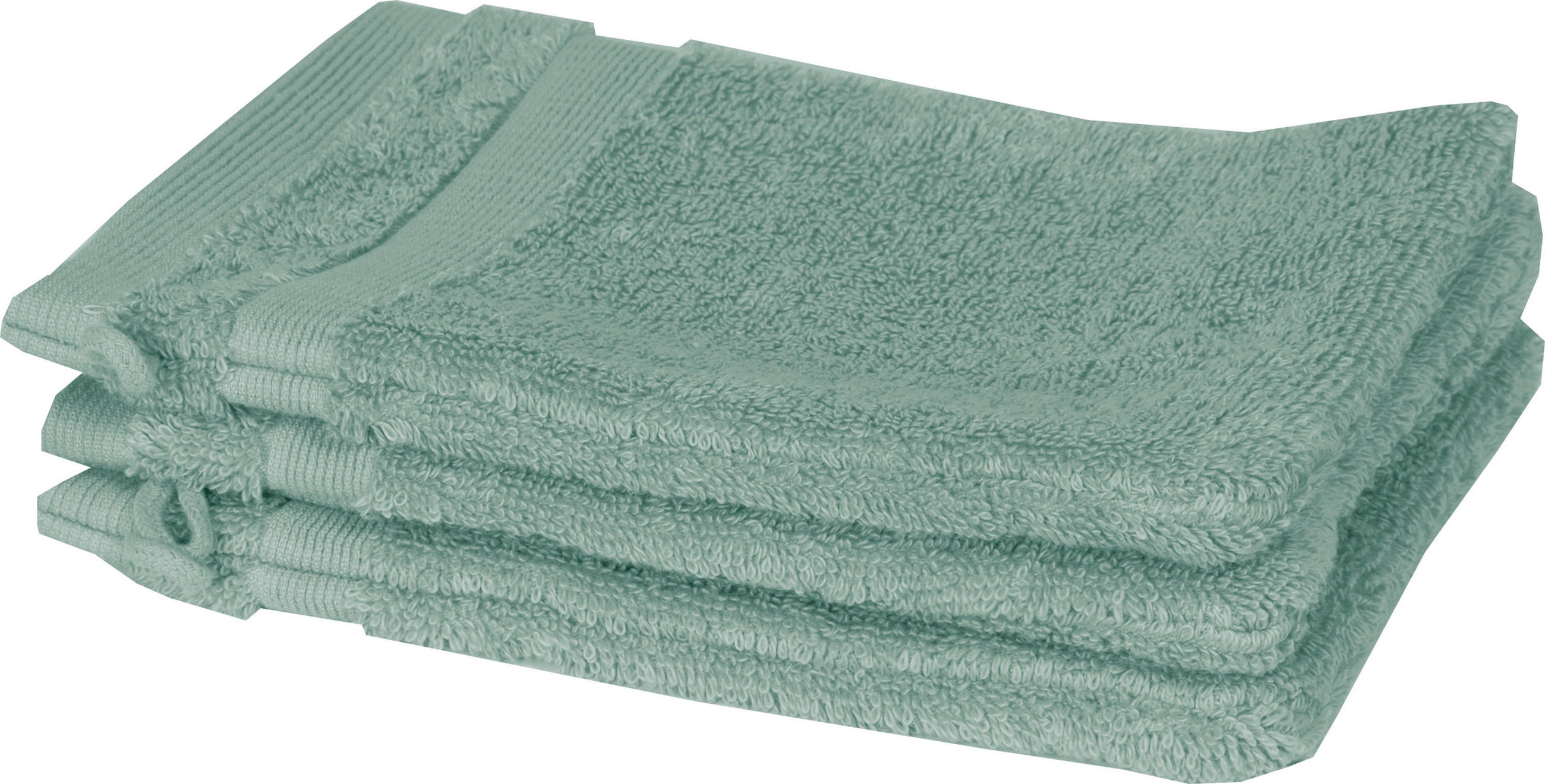 WASCHLAPPEN SW-Cuddly Mintgrün 3-teilig  - Mintgrün, Basics, Textil (16/21cm) - Schöner Wohnen
