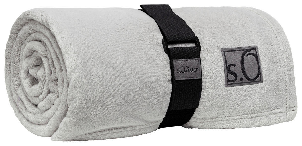 DEKORATIVNA ODEJA 150/200 cm srebrne barve  - srebrne barve, Basics, tekstil (150/200cm) - S. Oliver