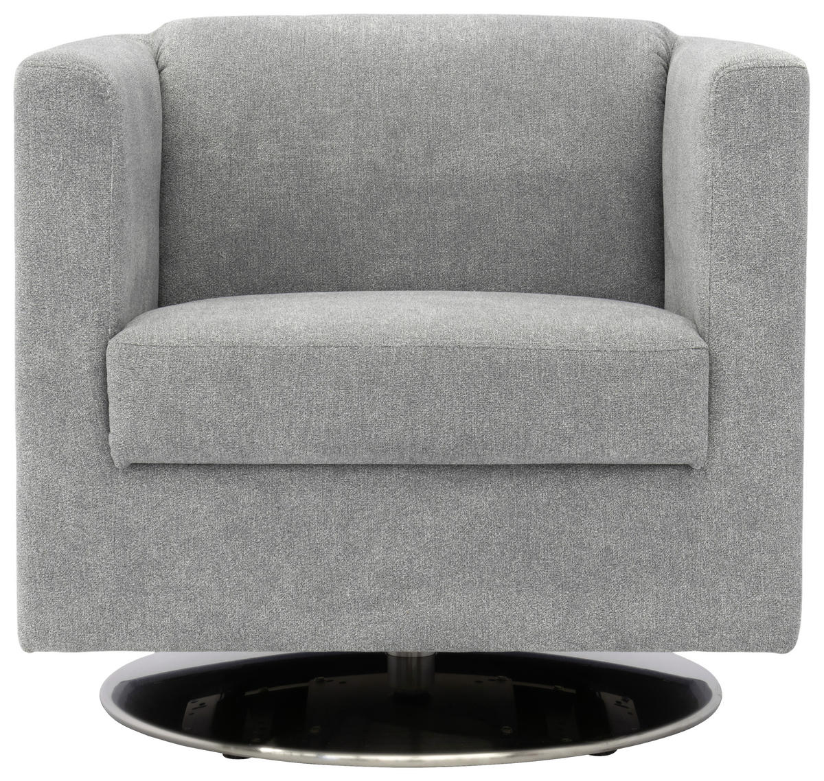 DESIGNSESSEL Mikrofaser Grau    - Chromfarben/Grau, Design, Textil/Metall (72/71/75cm) - LOOKS by W.Joop