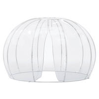 PAVILLON 372/250/372 cm Aluminium  - Transparent/Silberfarben, Basics, Kunststoff/Metall (372/250/372cm)