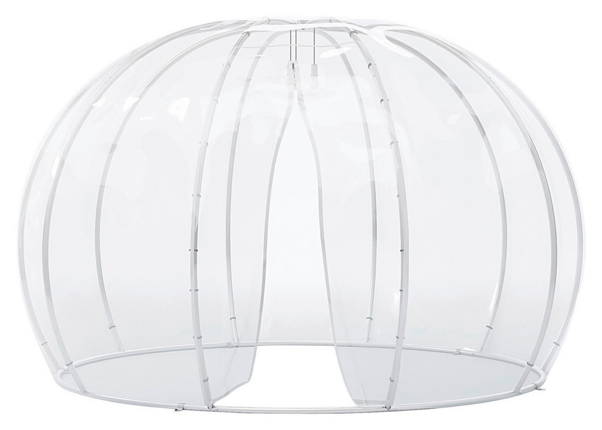 PAVILLON 372/250/372 cm Aluminium  - Transparent/Silberfarben, Basics, Kunststoff/Metall (372/250/372cm)