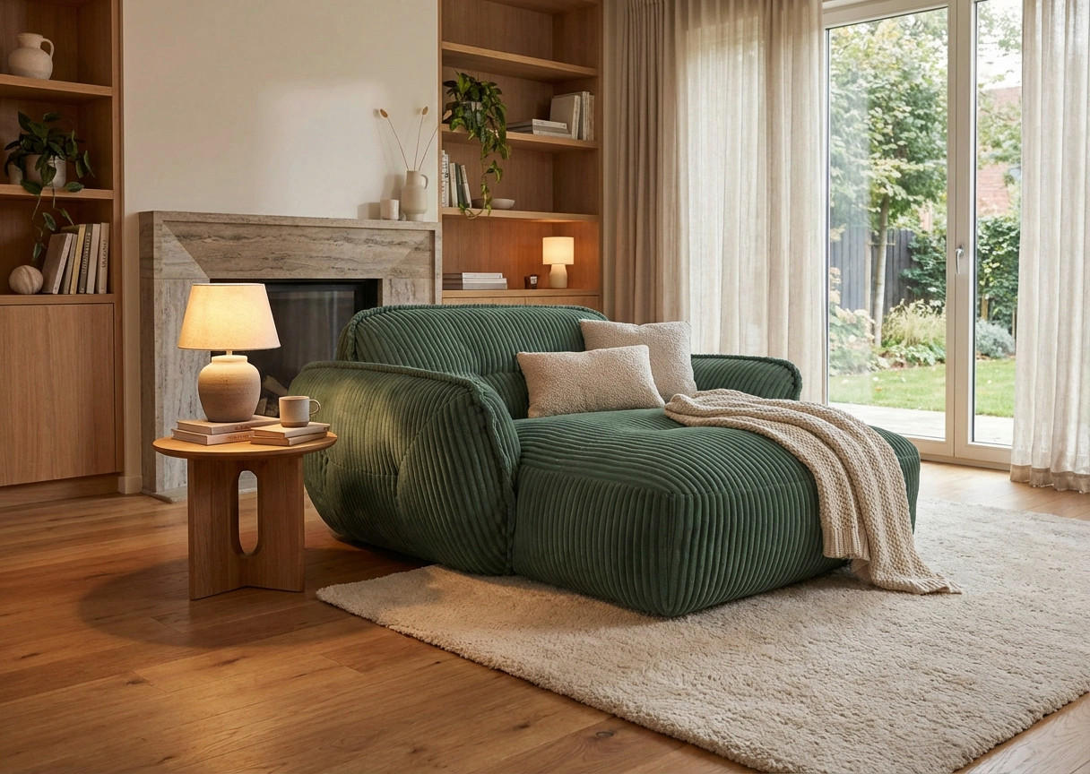 XXL-SESSEL - Dunkelgrün/Schwarz, MODERN, Kunststoff/Textil (182/87/184cm) - Trendmanufaktur