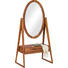 STANDSPIEGEL Sheesham Sheeshamfarben - Sheeshamfarben, Trend, Glas/Holz (76/160/38cm) - AMBIA HOME