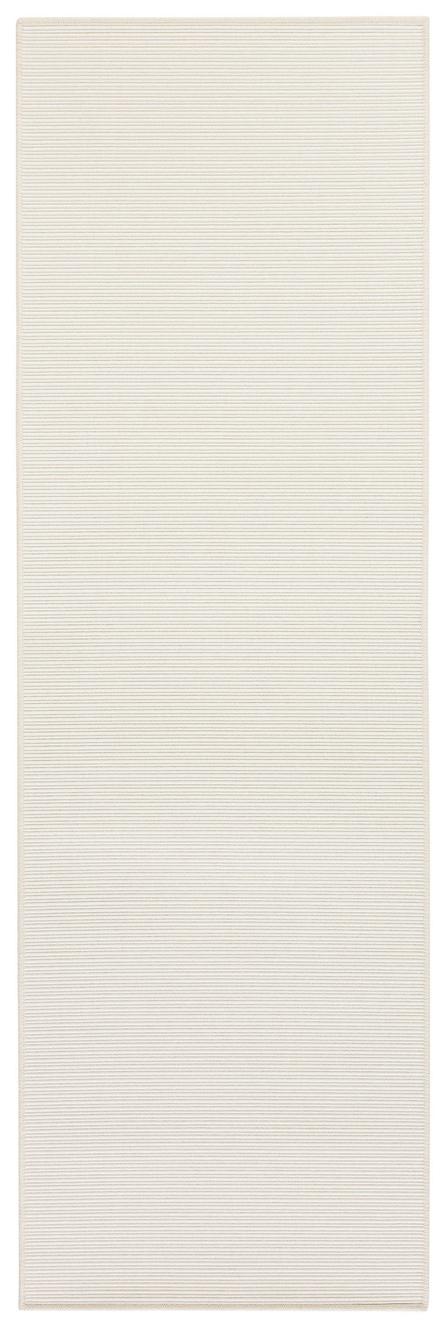 FLACHWEBETEPPICH 80/150 cm Nature Weiß  - Weiß, Basics, Kunststoff (80/150cm)