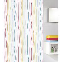 DUSCHVORHANG Jolie 180/200 cm  - Multicolor, Trend, Textil (180/200cm) - Kleine Wolke